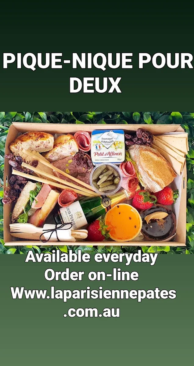 Menu, La Parisienne Pâtés