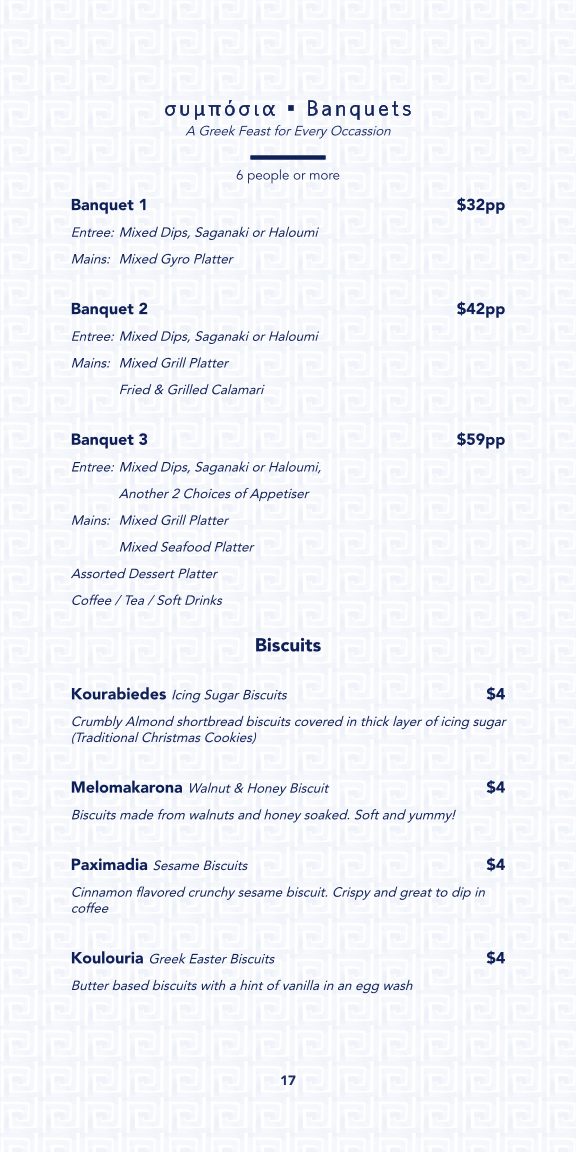 Menu, Elenika & Co
