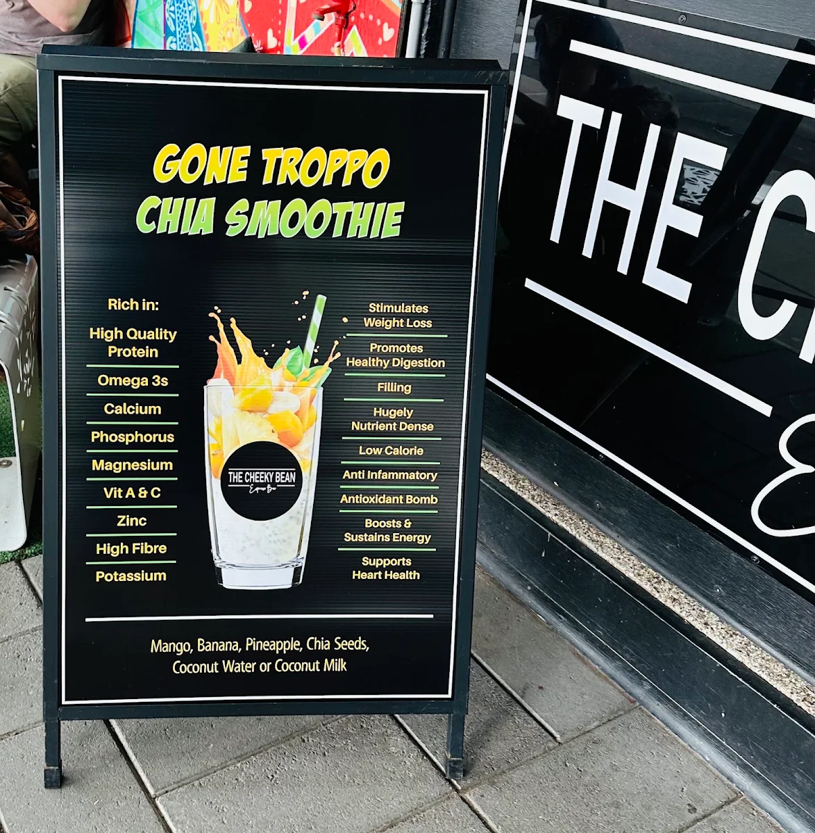 Menu, Cheeky Bean Espresso Bar 206