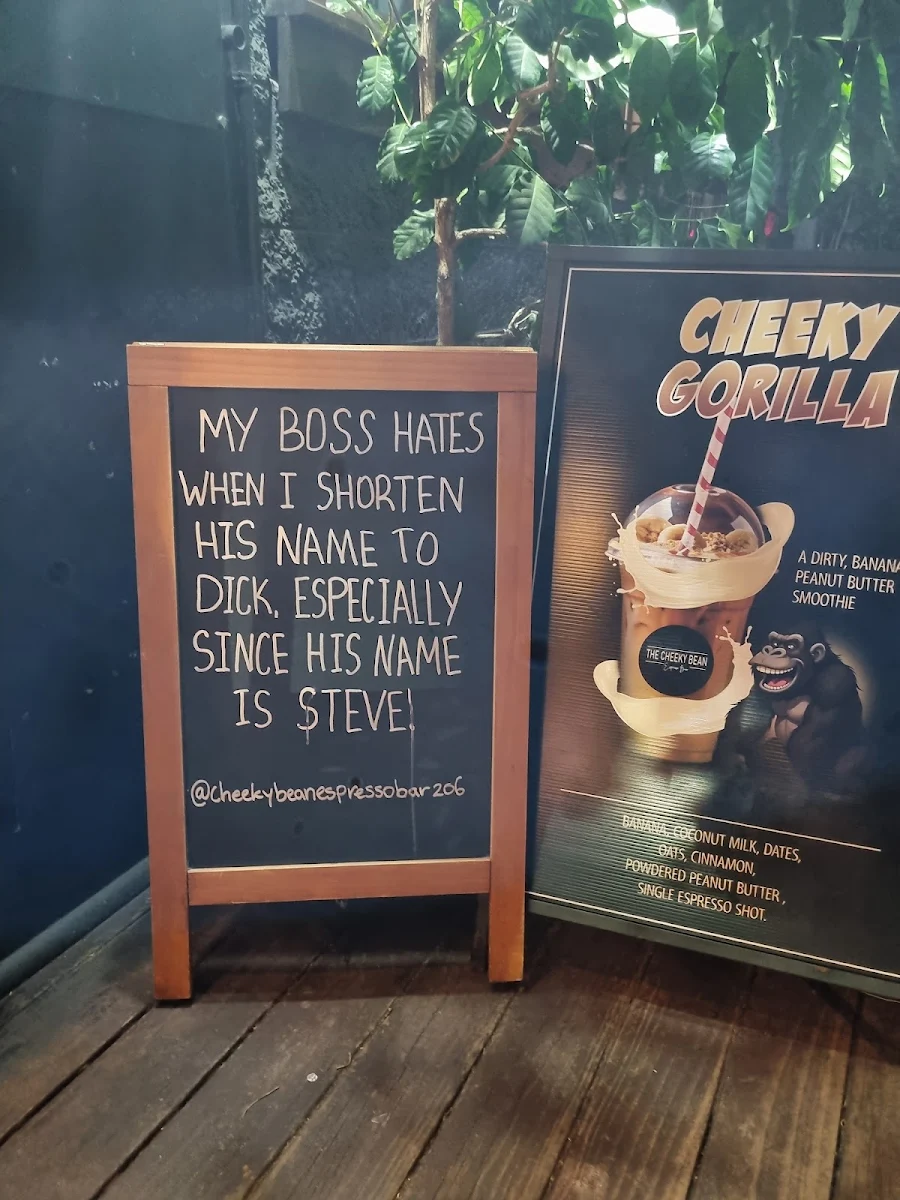 Menu, Cheeky Bean Espresso Bar 206