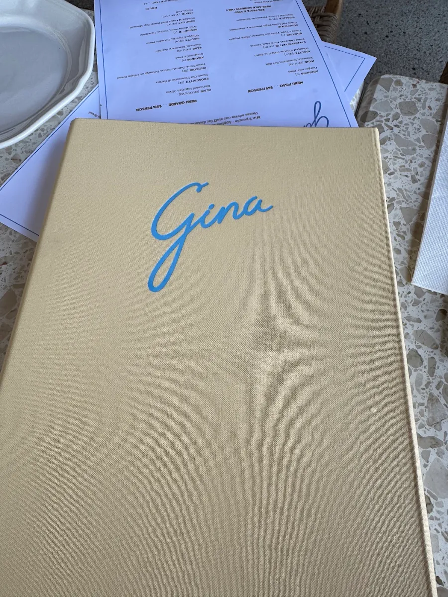 Menu, Gina