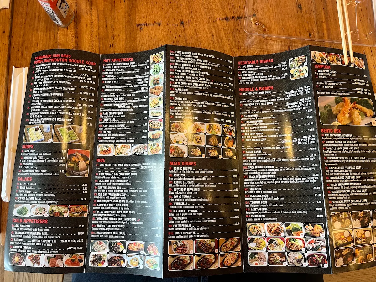Menu, Hi Sushi