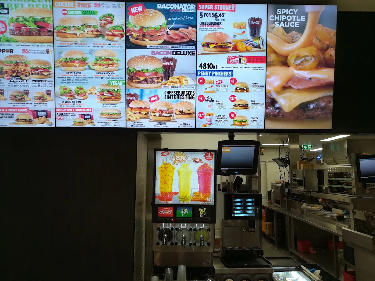 Menu, Hungry Jack's Burgers Bairnsdale