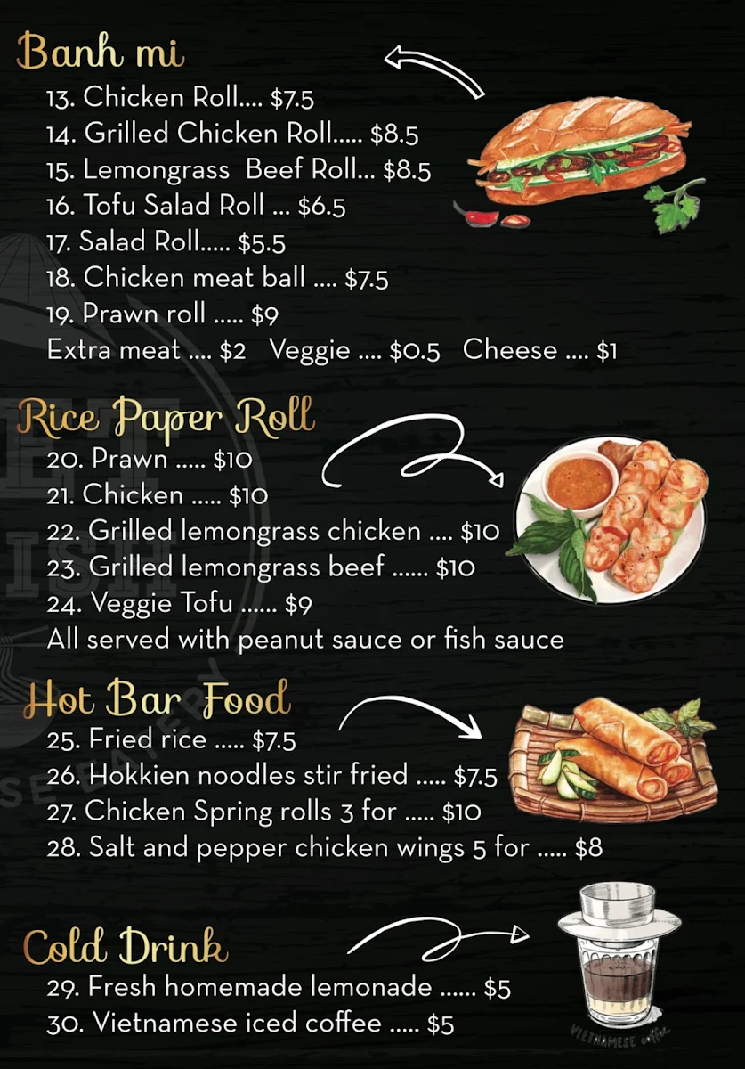 Menu, Viet Delish