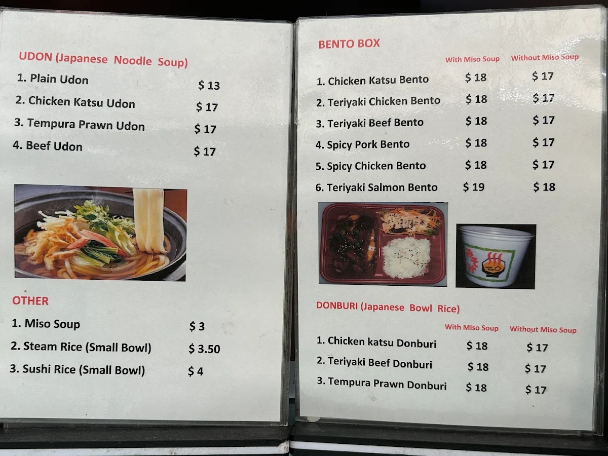 Menu, Sushi-Holic