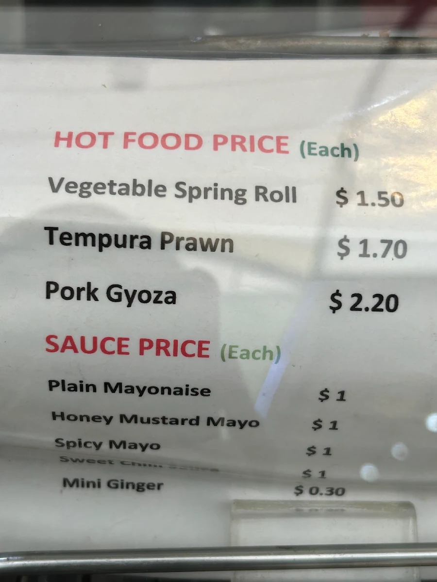 Menu, Sushi-Holic
