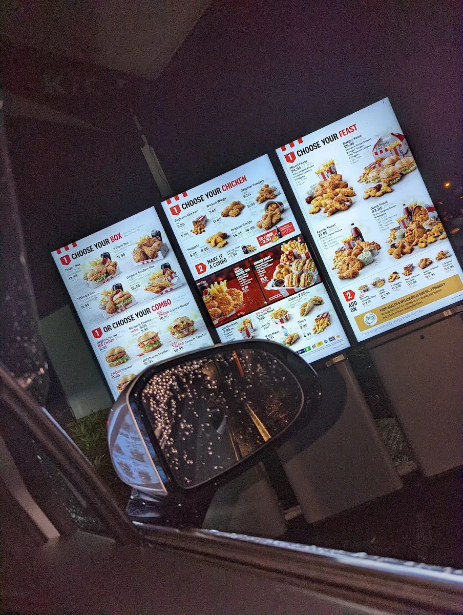 Menu, KFC Flowerdale