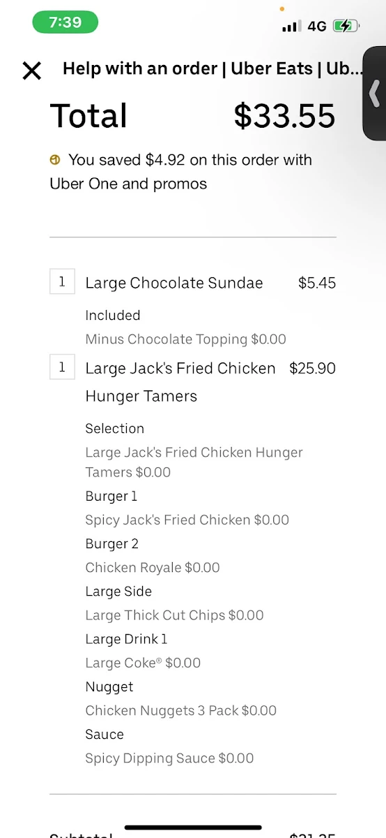 Menu, Hungry Jack's Burgers Kedron