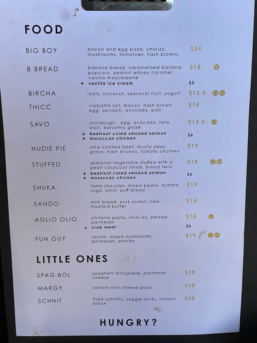 Menu, The Lab - Black Poison