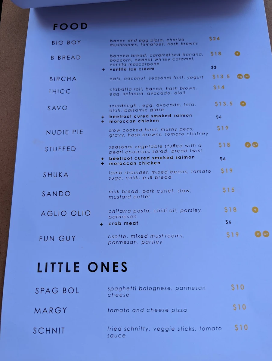 Menu, The Lab - Black Poison