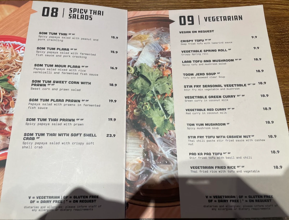 Menu, Supalove