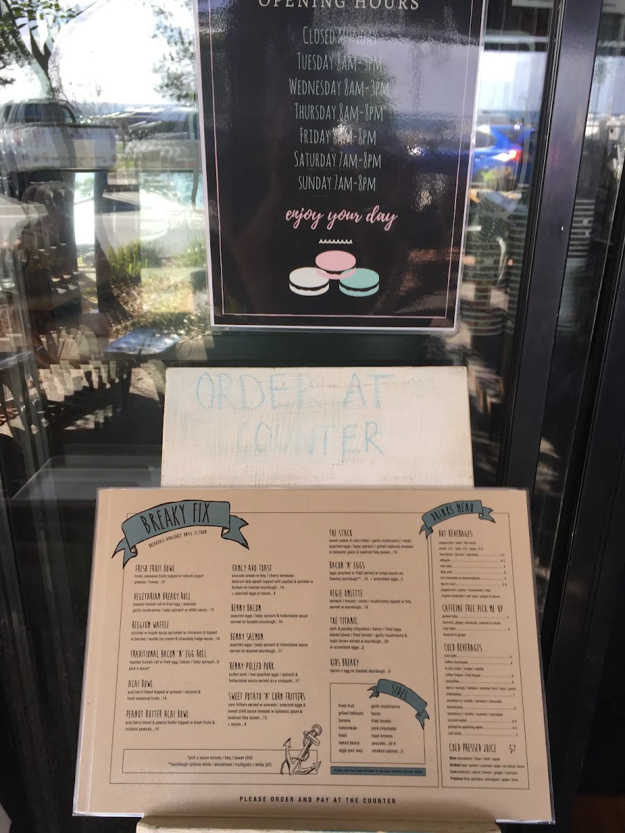 Menu, The Salty Beardman