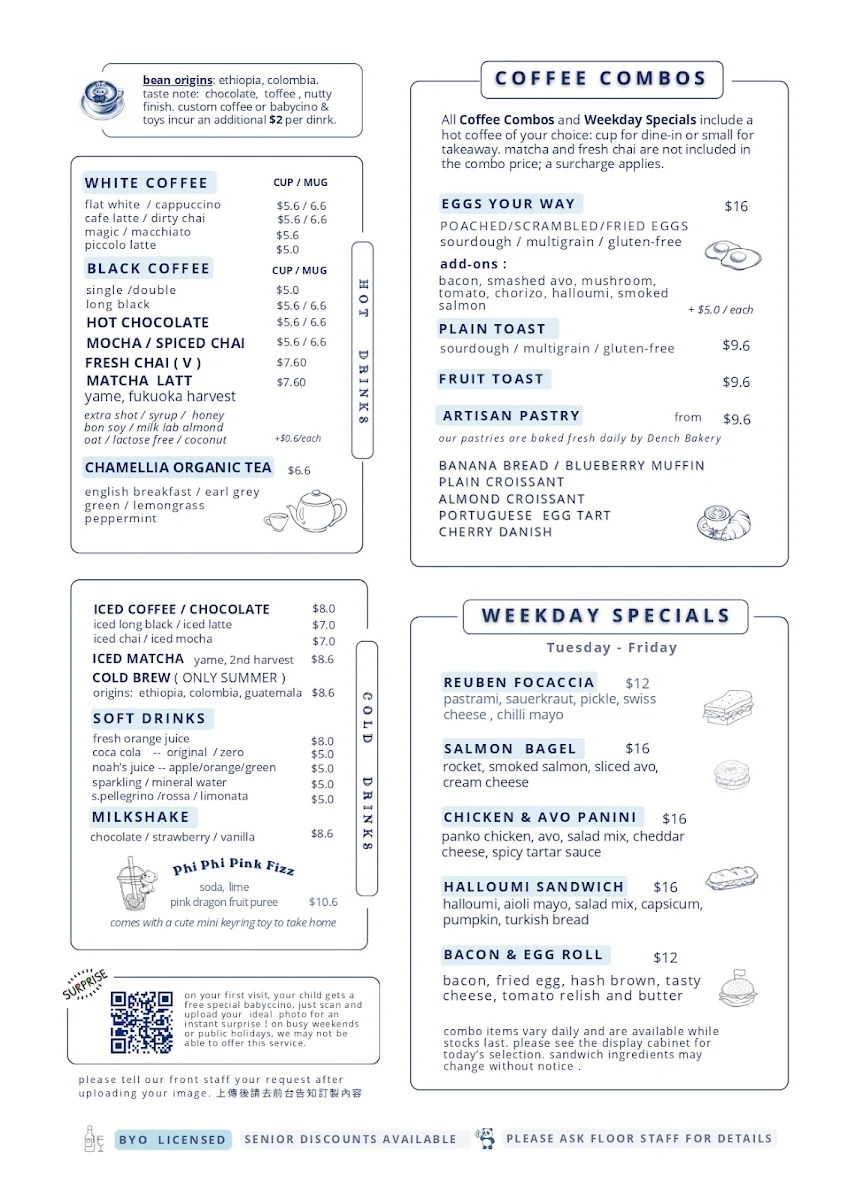 Menu, 96 Cafe & Eatery - Top-Rated Cafe in Blackburn