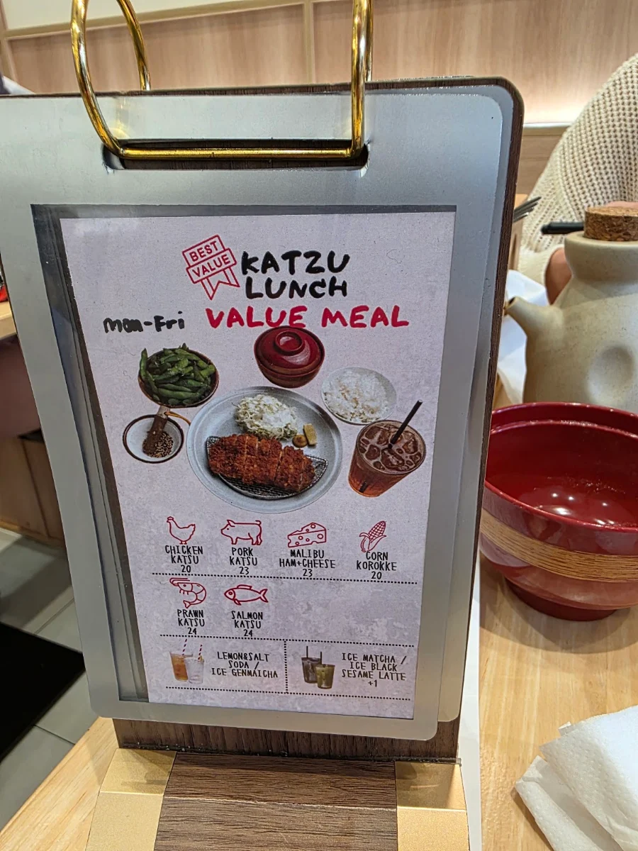 Menu, Katzu Katzu