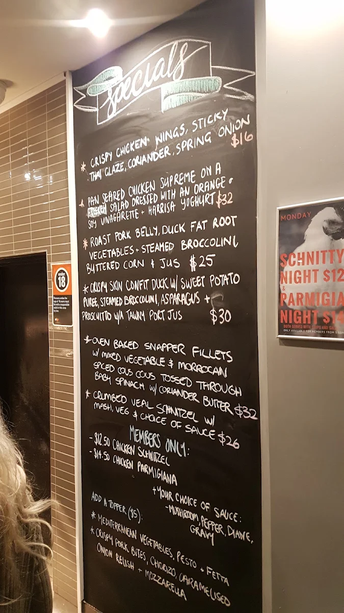 Menu, The Maryville Tavern
