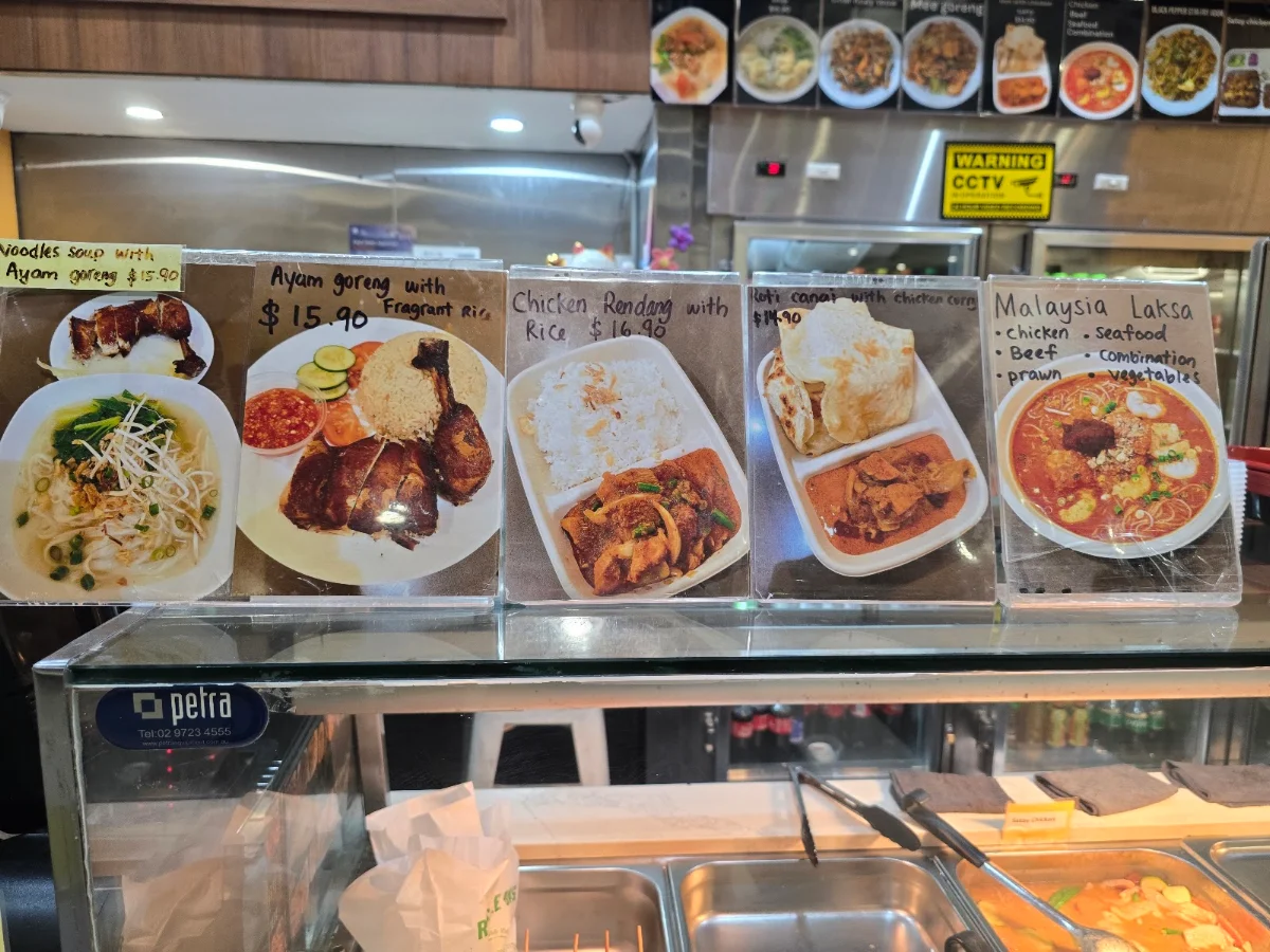 Menu, Malacca straits campbelltown