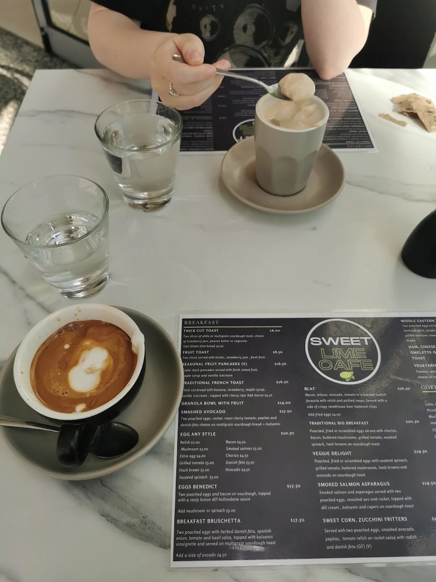 Menu, Sweet Lime Cafe
