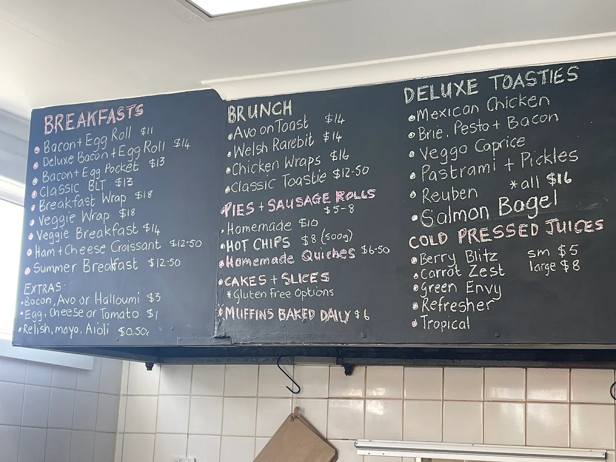 Menu, THE TRADING POST CAFE