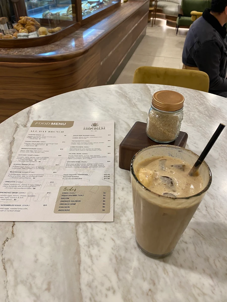Menu, The Coffee Emporium Sydney Westfield