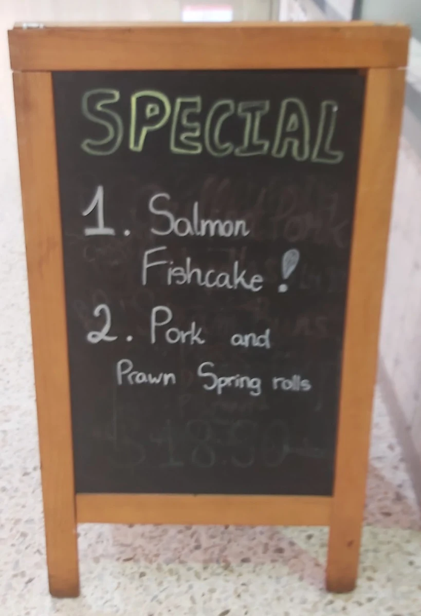 Menu, The Shed Cafe