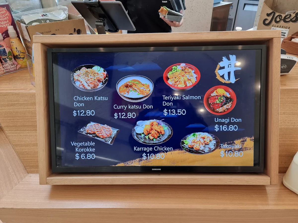 Menu, Toro Sushi