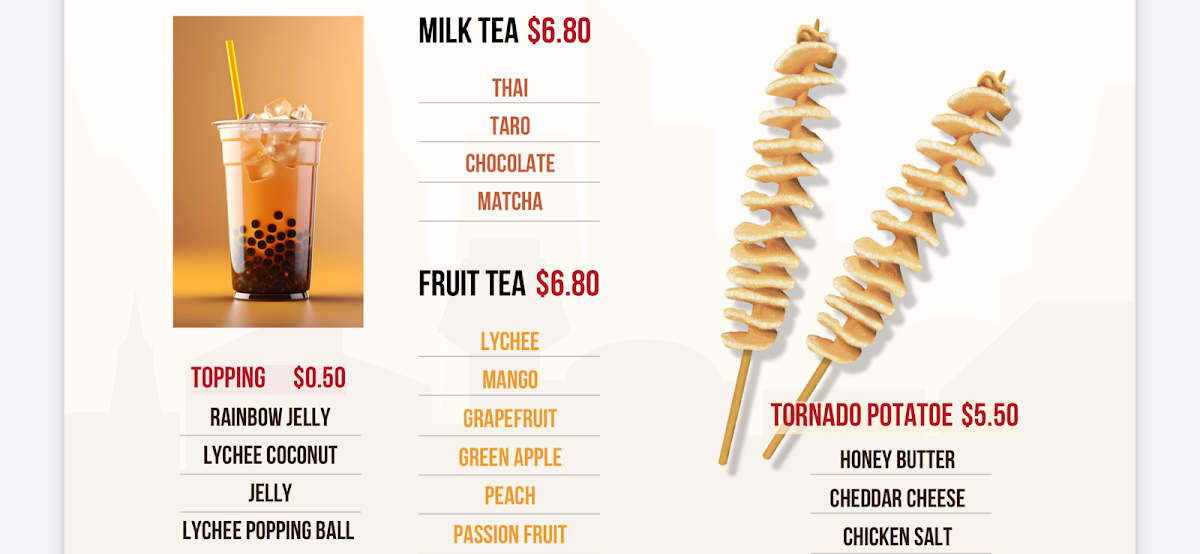 Menu, Sushi Paradise Bellmere