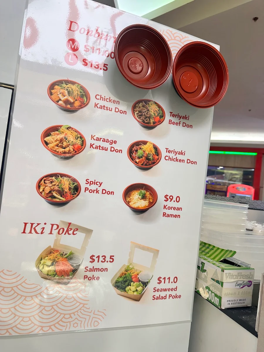 Menu, IKI SUSHI - Sunnybank Plaza