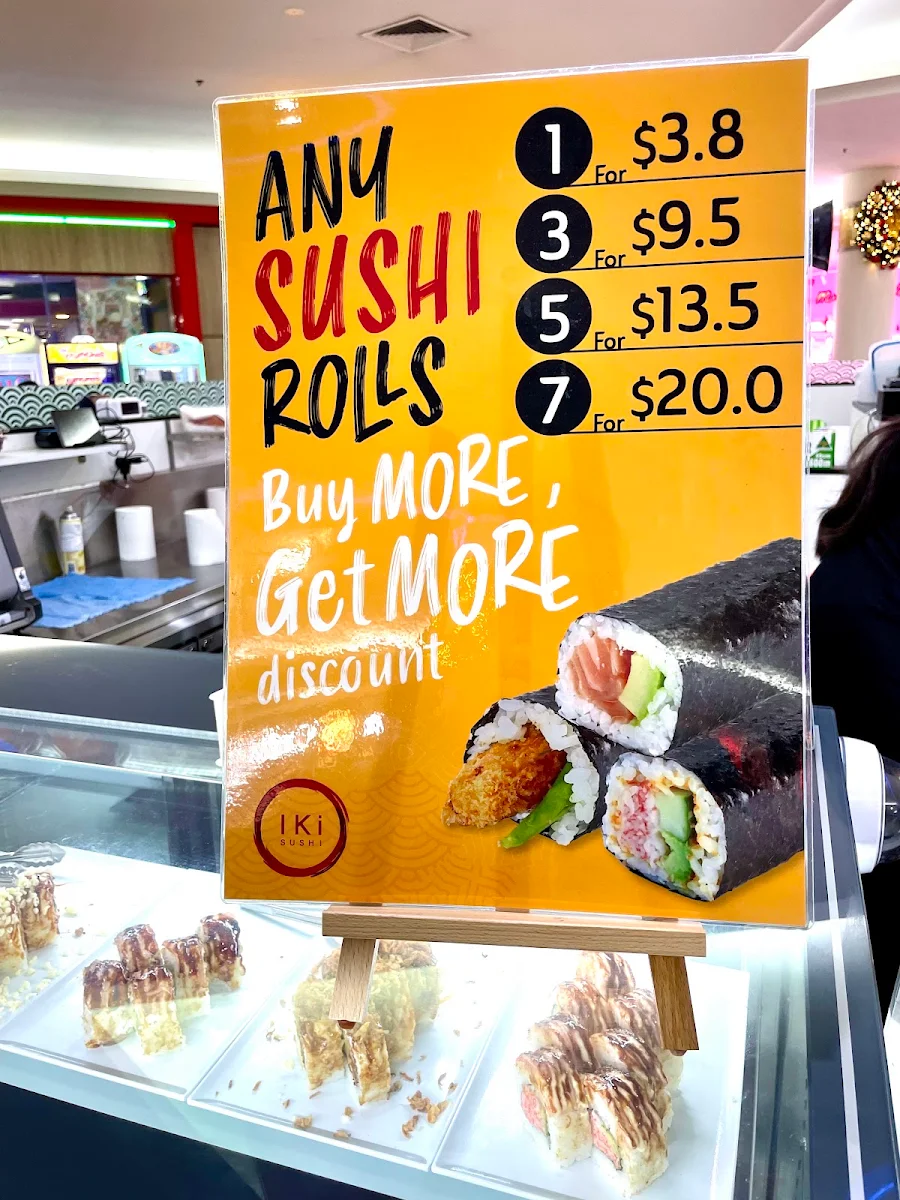 Menu, IKI SUSHI - Sunnybank Plaza
