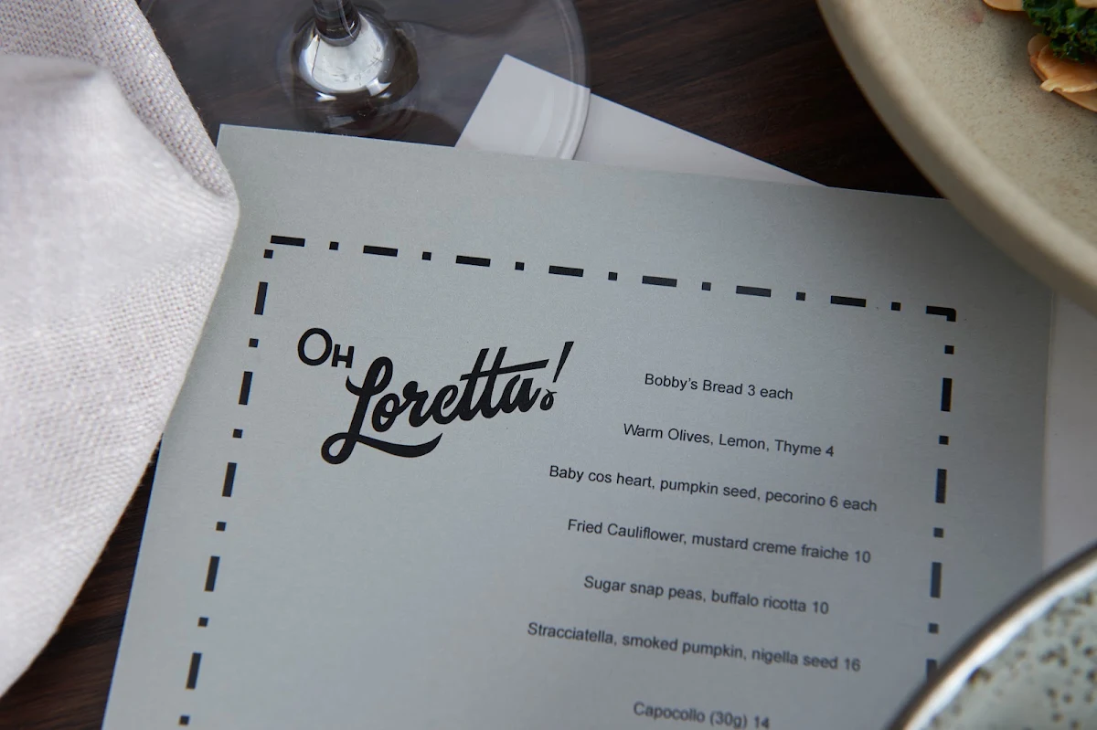 Menu, Oh Loretta