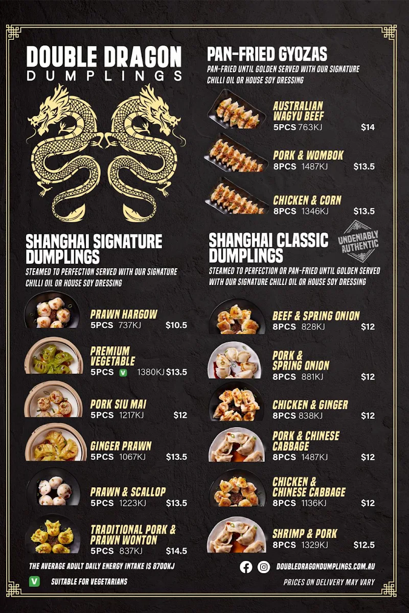 Menu, Supreme Leader Glenelg