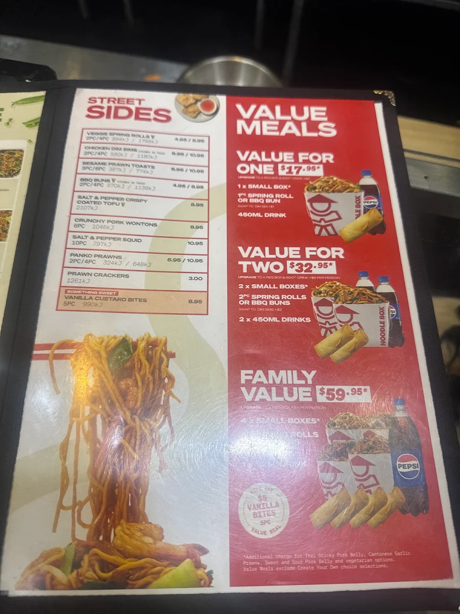 Menu, Supreme Leader Glenelg