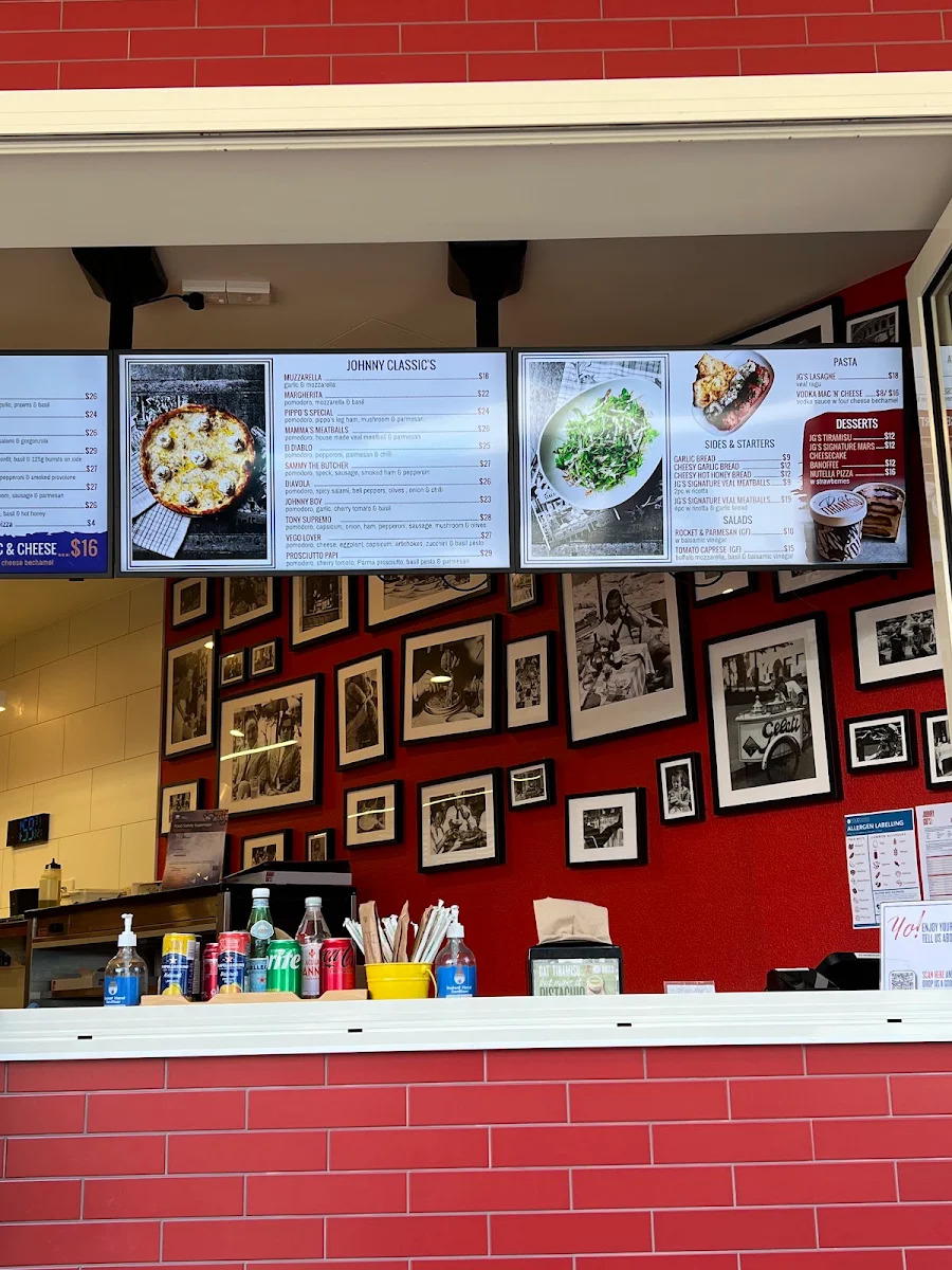 Menu, Johnny Gio’s Pizza Turramurra