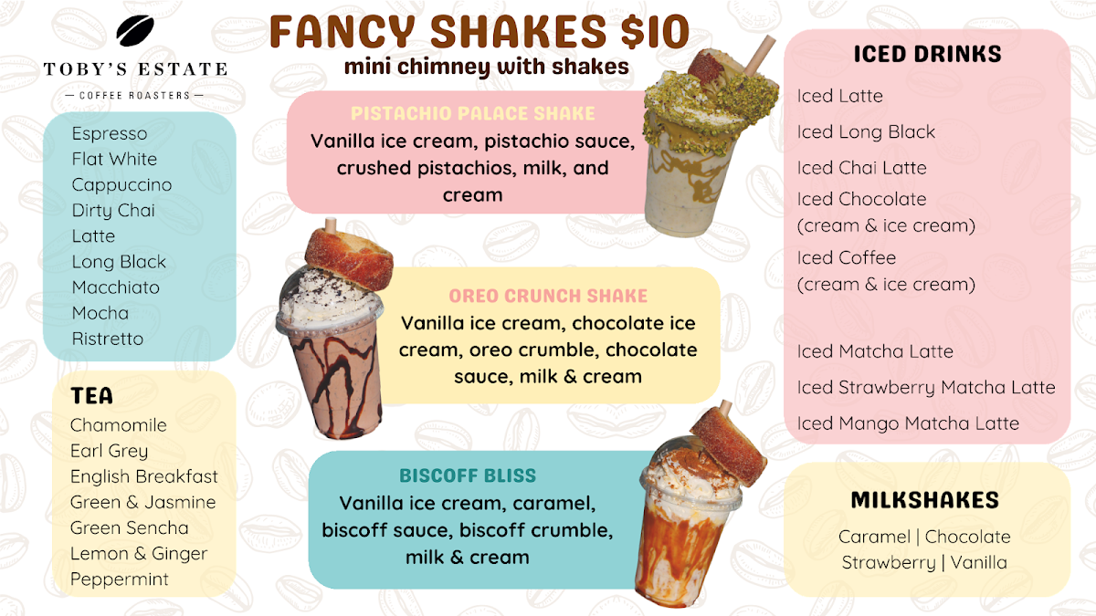 Menu, SWIEETIE – Chimney Cakes & Ice Cream Gold Coast