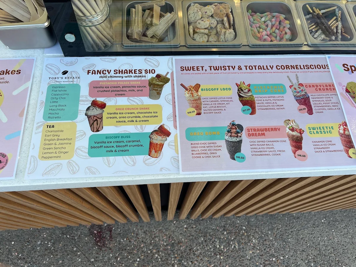 Menu, SWIEETIE – Chimney Cakes & Ice Cream Gold Coast