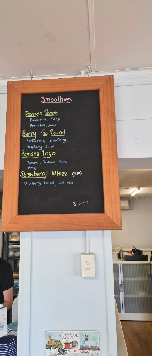 Menu, Pelican's Cafe