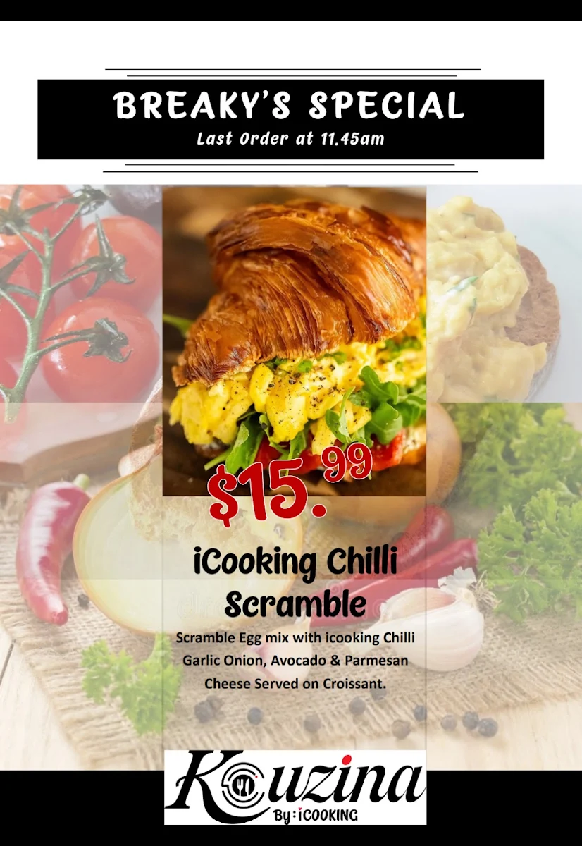Menu, Kouzina by iCooking
