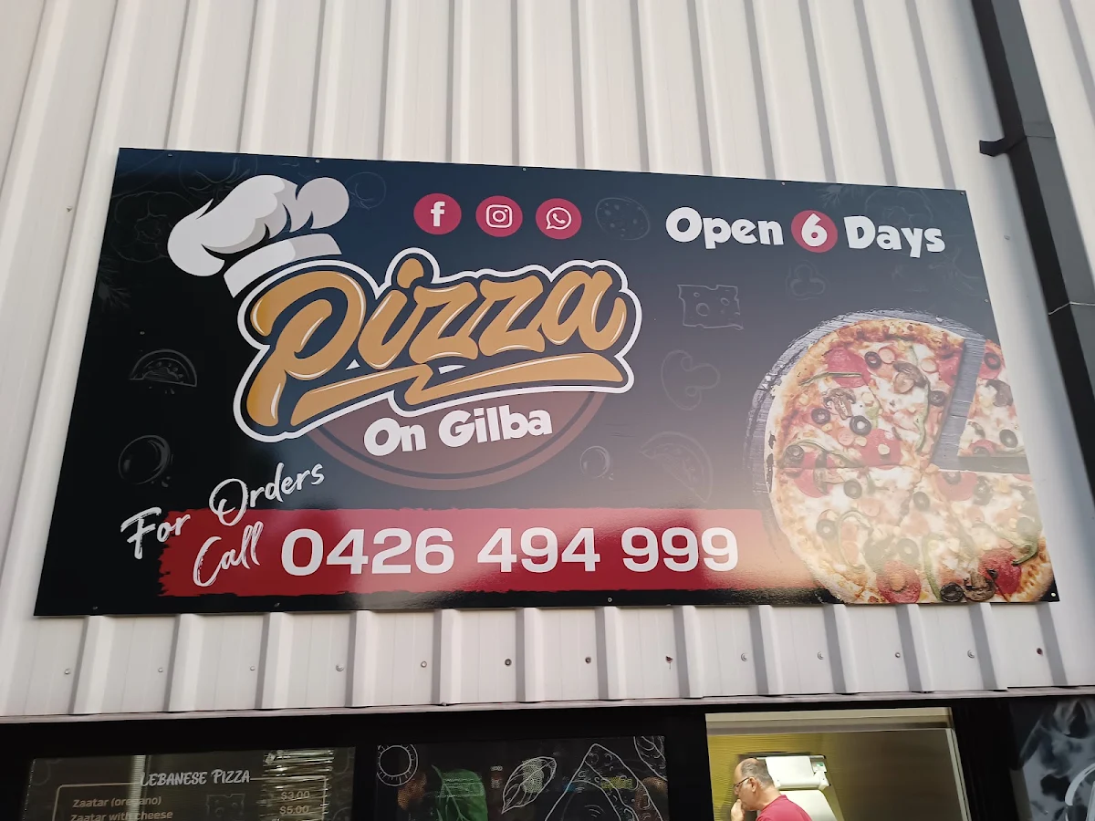 Menu, Pizza on Gilba