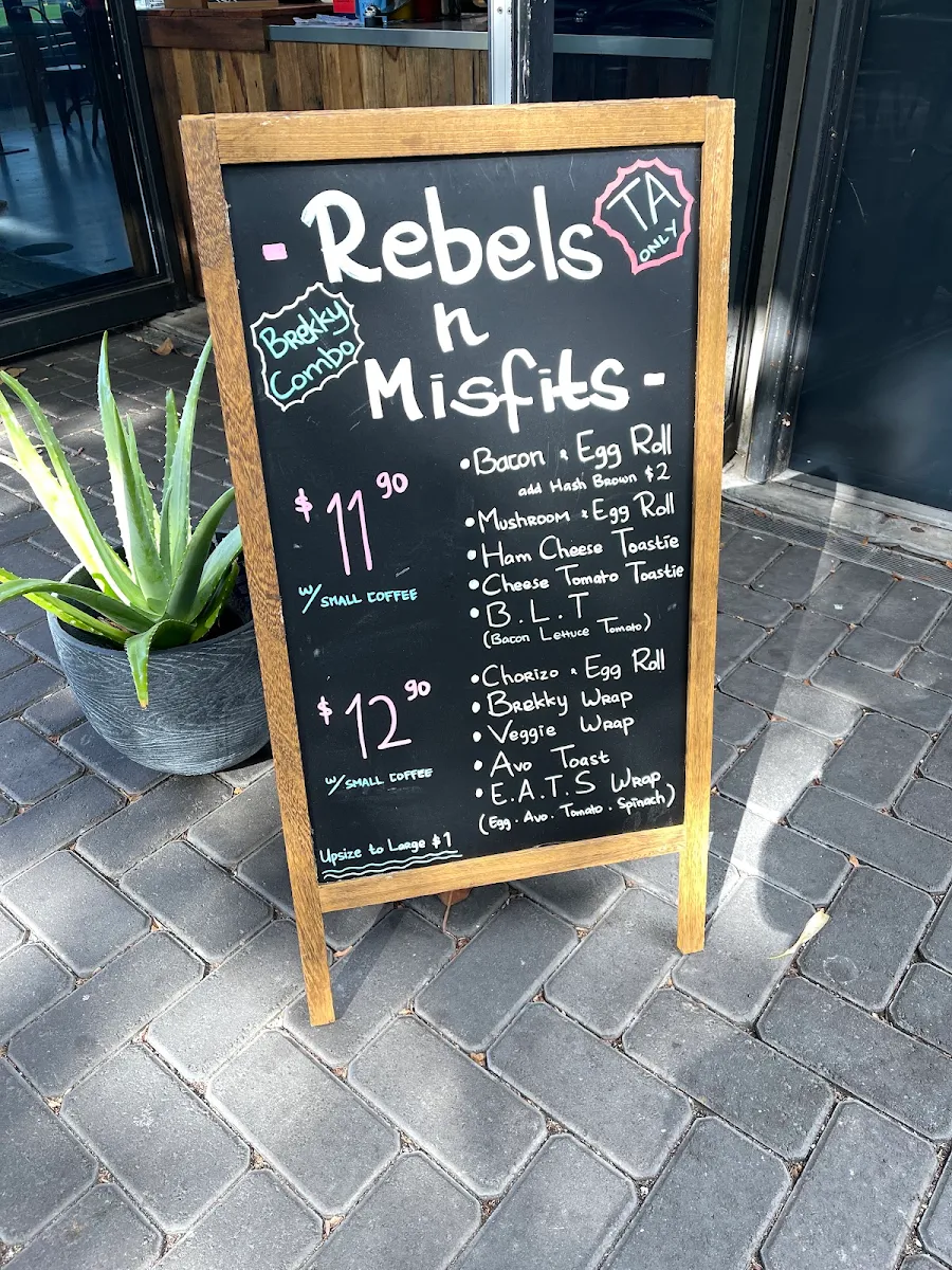 Menu, Rebels N Misfits - Redfern Park