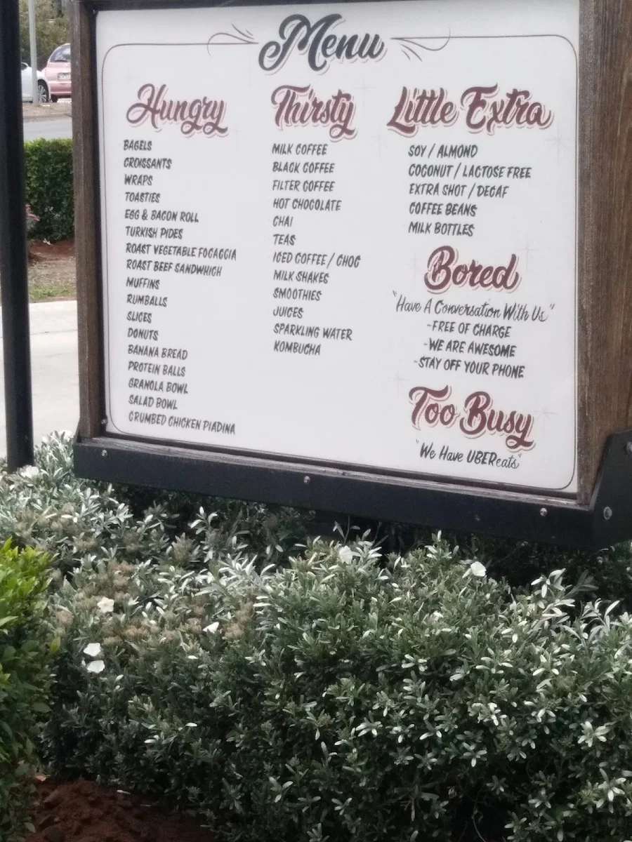 Menu, Bean & Gone Reservoir