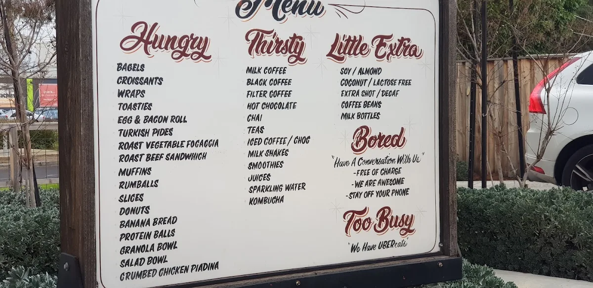 Menu, Bean & Gone Reservoir