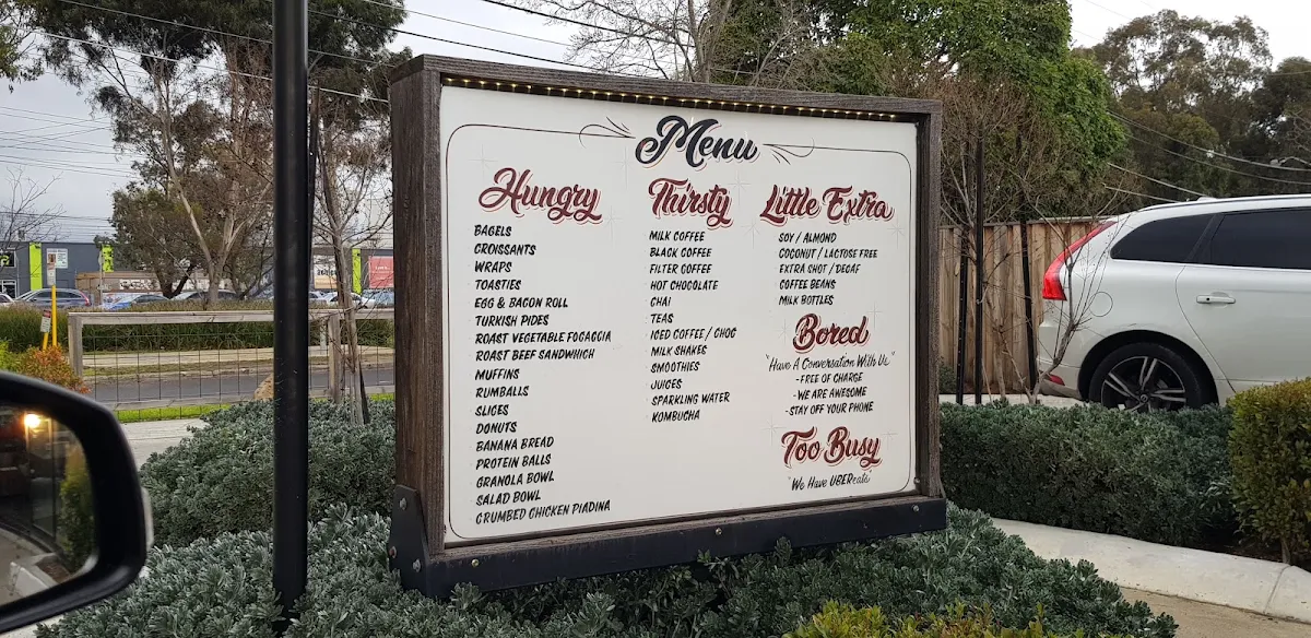 Menu, Bean & Gone Reservoir
