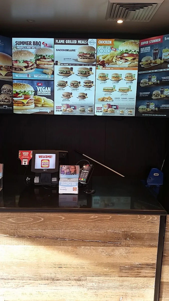 Menu, Hungry Jack's Burgers South Nowra