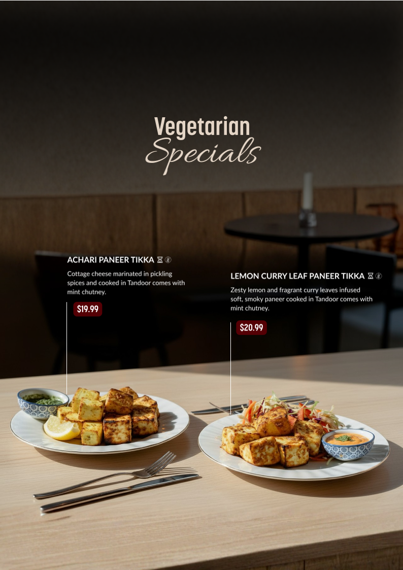Menu, The Tandoori Joint - Indian Takeaway in Mickleham
