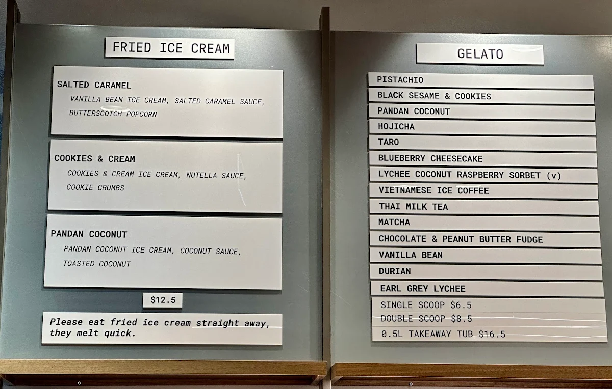 Menu, Duo Duo Strathfield