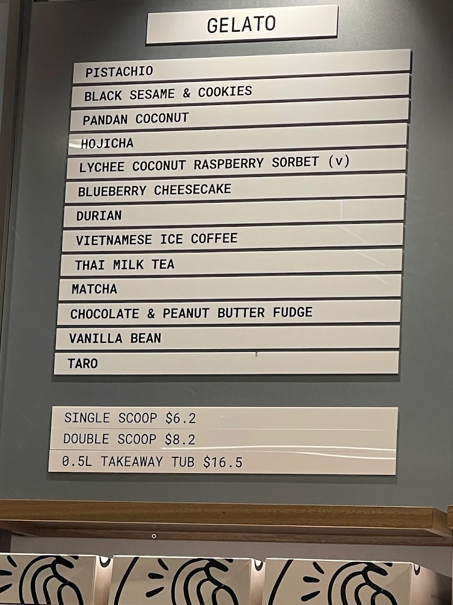 Menu, Duo Duo Strathfield