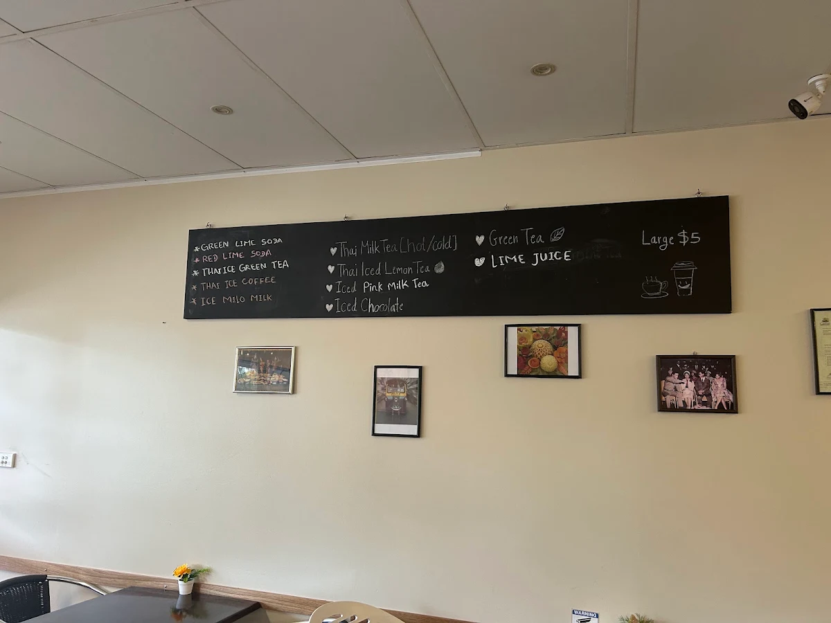 Menu, Thai Tea Time