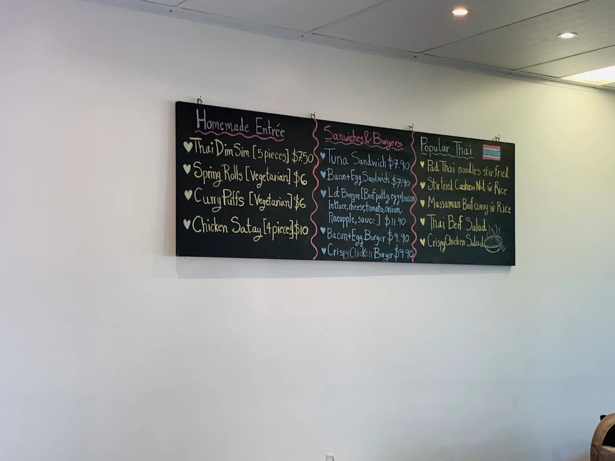 Menu, Thai Tea Time