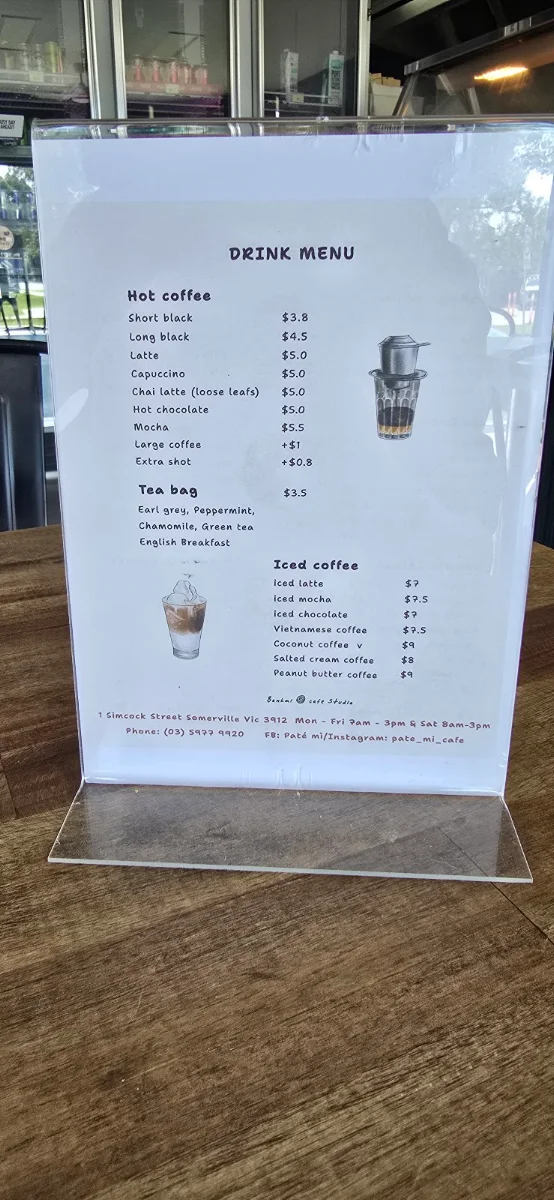 Menu, Pate Mi
