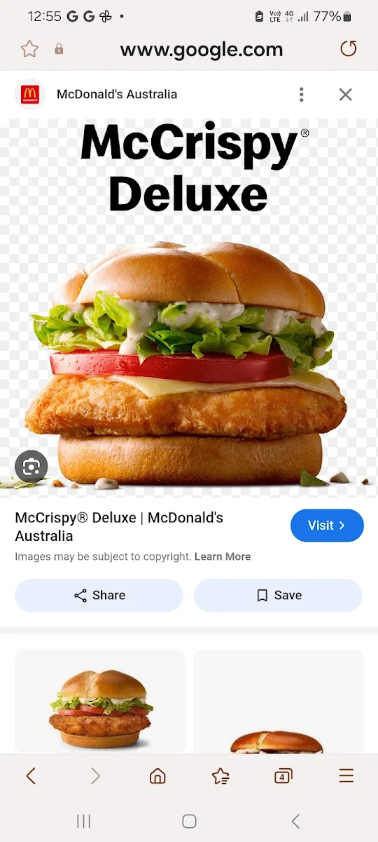 Menu, McDonald's Highfields
