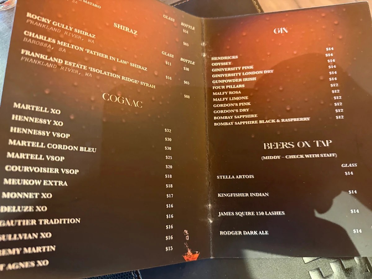 Menu, Stonewater Indian Restaurant